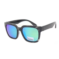 High Quality Fashion Oversize Female UV400 Blue Mirror Sunglasses
